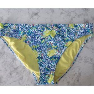 Lilly Pulitzer Swimsuit Bikini Bottom 12 Lemon Print Zest For Life Swim Suit